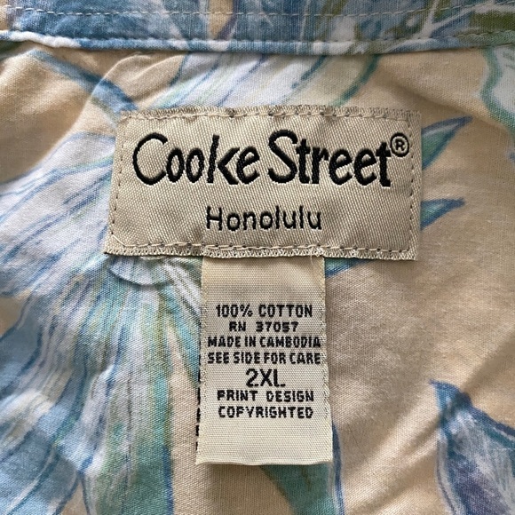 COOKE STREET Honolulu Aloha Hawaiian Shirt Men 2XL - Picture 5 of 6
